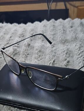 Aspire Vintage Gunmetal Matte Mens Titanium Glasses
